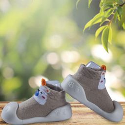 Baby Moo Unisex Kids Beige Colourblocked Sneakers-image-94