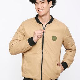 SPYKAR Mock Collar Reversible Bomber Jacket-47