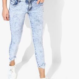 Deal Jeans Women Blue Slim Fit Mid-Rise Mildly Distressed Stretchable Jeans-image-23