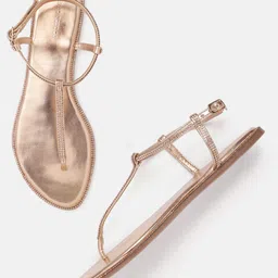 Lino Perros Embellished Party T-Strap Flats-picture-51