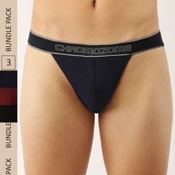 Chromozome Men Pack of 3 Premium Pure Cotton Tanga Brief 8902733626675-image-34