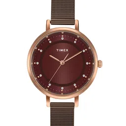 Timex Women Bracelet Style Straps Analogue Watch TWEL158SMU06-16