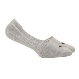 Puma Unisex Pack of 2 Footie Solid Grey Shoe Liner Socks-18
