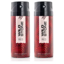 Wild stone Men Set of 2 Red Body Deodorants-0