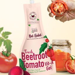 Nat Habit Fresh Beetroot Tomato Vit-A Face Gel - 80g-43
