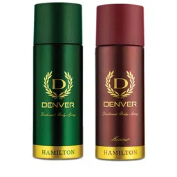 Denver Men Hamilton & Honour Deodorant Body Spray Combo - 200 ml Each-56