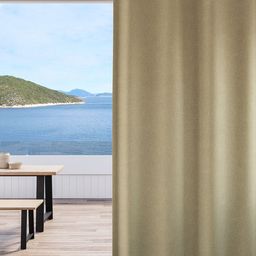 DDecor Khaki-Coloured Solid Single Long Door Curtain-image-59