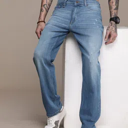 The Roadster Life Co. Men Heavy Fade Mildly Distressed Stretchable Jeans-picture-37