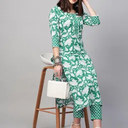 Anni Designer Floral Printed Straight Kurta With Trouser-image-71