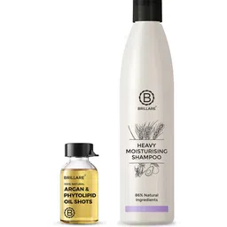 BRILLARE Sustainable Set of Heavy Moisturising Shampoo - 300 ml & Hair Oil Shots - 6 ml each-43