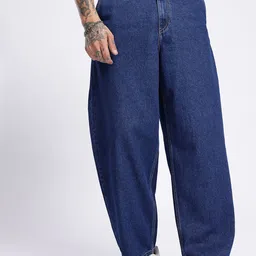 glitchez Men Unfiltered Statement Korean Baggy Jeans-image-5