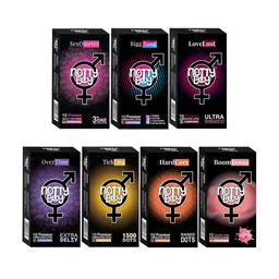 noTTy Boy Set of 7 Flavored Premium Condoms - 10 pcs each-picture-39
