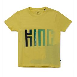Status Quo Boys Yellow Typography Printed Cotton T-shirt-image-14