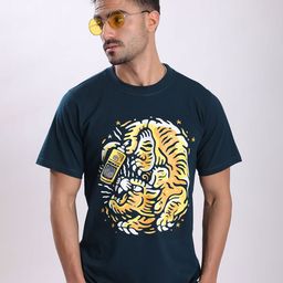 Bene Kleed Men Graphic Printed Round Neck Cotton T-shirt-image-16