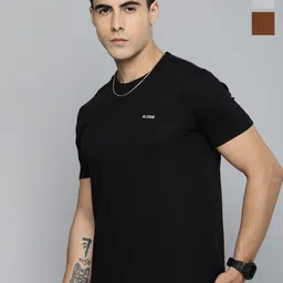 R.Code by The Roadster Life Co. Men 3 Applique T-shirt-image-7