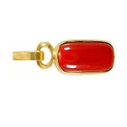 VANISHREE WORLD Red Brass Pearls Gold-Plated Pendant-image-12