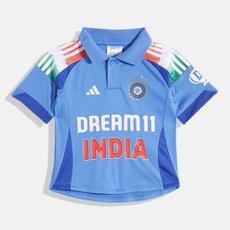 ADIDAS Kids Aeroready India Cricket One Day International 2025 Jersey-image-34