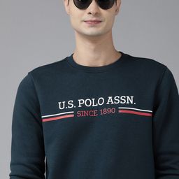 U S Polo Assn Men Navy Blue Brand Logo Printed Sweatshirt-picture-49
