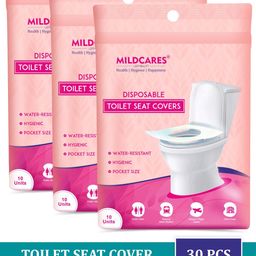 MILDCARES Disposable Travel-Friendly Toilet Seat Covers - 60 Sheets-104