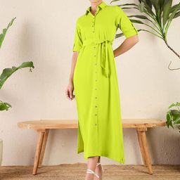 Uptownie Lite Women Button Down Shirt Maxi Dress-picture-38