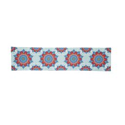 Alina decor Blue & Red Ethnic Printed Rectangular Table Runner image 3