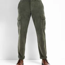 Celio Men Straight Fit Easy Wash Cargos Trousers-image-45