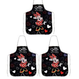 Kuber Industries Unisex Pack Of 3 Black & Red Printed Silk Apron image 5