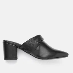 Allen Solly Pointed Toe Block Heel Mules image 2
