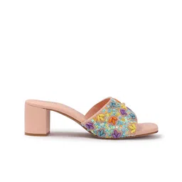 Anouk Colourblocked PU Block Sandals image 4