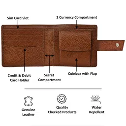 LOREM Men Two Fold Wallet with SIM Card Holder image 4