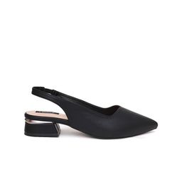Sherrif Shoes PU Block Pumps image 4