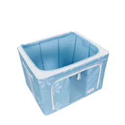 BlushBees Set Of 2 Blue & White Printed Multi-Utility Wardrobe Organisers image 2