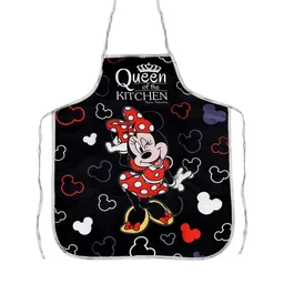 Kuber Industries Unisex Black & Red Printed Silk Apron image 5
