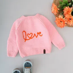 Woonie Girls Embroidered Pullover with Embroidered Detail-image-67