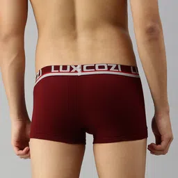 Lux Cozi Men Pack Of 3 Outer Elastic Short Length Trunks image 5