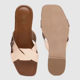 Inc 5 Women Textured Open Toe Flats image 4
