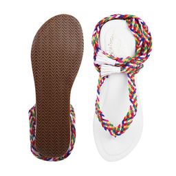 Shoetopia Textured Open Toe Flatform Gladiators image 3