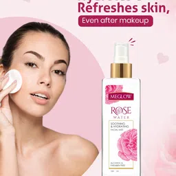 MEGLOW Set of 5 Pure Rose Water for Soothing & Hydrating - 100ml Each image 5