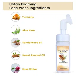 TRUNEXT Ubtan Foaming Face Wash with Built-In Face Brush 150 ml image 5