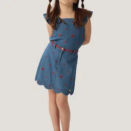 One Friday Girls Embroidered Denim Skirt-picture-43