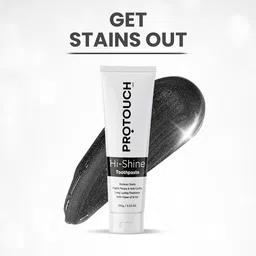 PROTOUCH Hi- Shine Toothpaste with Charcoal & Refreshing Mint for Teeth Whitening - 100 g image 3