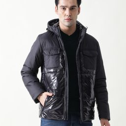 RARE RABBIT Men Gat Tailored Fit Nylon Padded Jacket-image-97