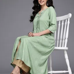 Ahalyaa Geometric Printed Gotta Patti Kurta-picture-10