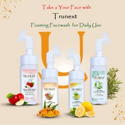 TRUNEXT Ubtan Foaming Face Wash with Built-In Face Brush 150 ml image 2