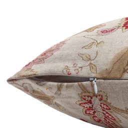 Contrast Living Set Of 2 Off-White & Red Printed Square Cushion Cover image 4