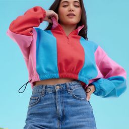 The Souled Store Colourblocked Mock Collar Sweatshirt-picture-30