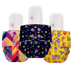 Mylo Pack Of 3 Printed Cloth Diapers-image-48