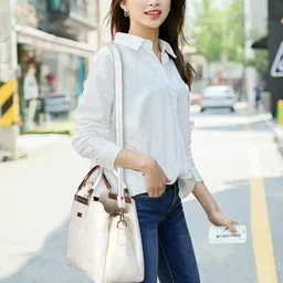SHINING STAR Printed PU Structured Handheld Bag image 4