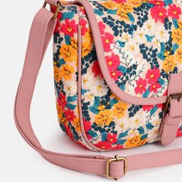 Anouk Multicoloured Floral Printed Structured Sling Bag image 5