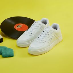 Campus Men White PU Sneakers-44